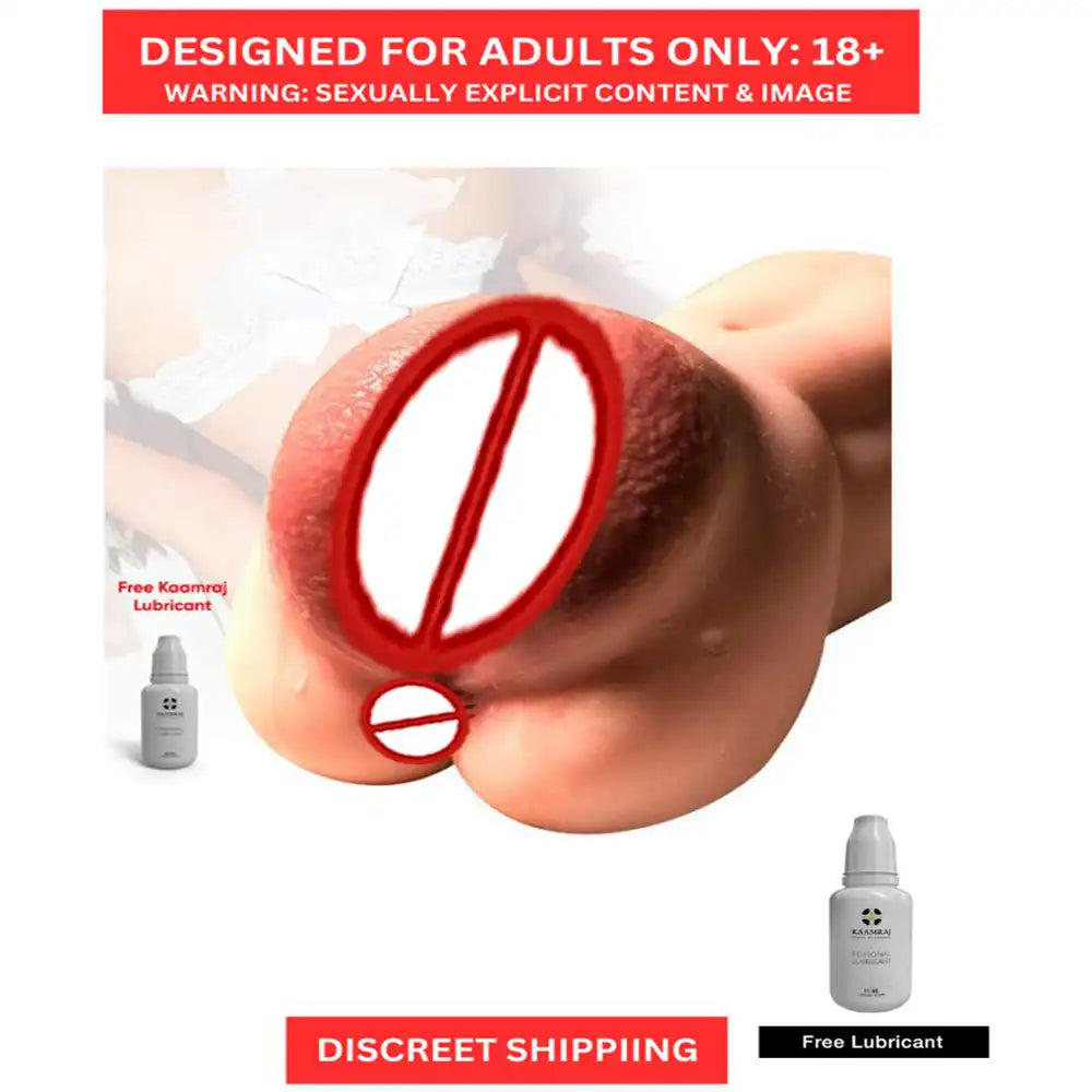 3D mini realistic pocket massager for men with soft-touch flexible construction and compact handheld design.
