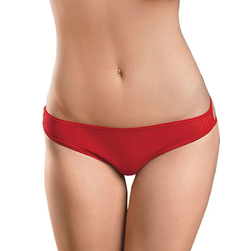 Women’s Strappy Open Back Bikini Panty – Soft Stretch Low Rise Lingerie Bottomwear