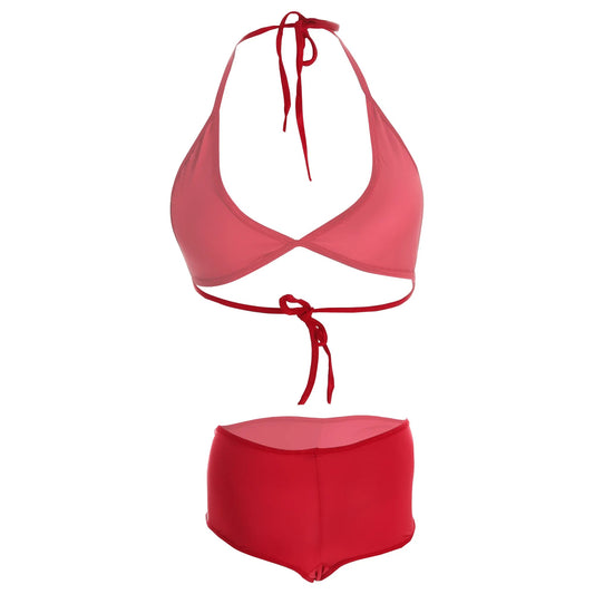 Women Satin Lingerie Set Halter Neck Bralette and Boyshort Panty Set Soft Stretch Designer Innerwear for Women