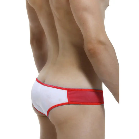 Men’s Contrast Mesh Bikini Brief – Low Rise Designer Underwear