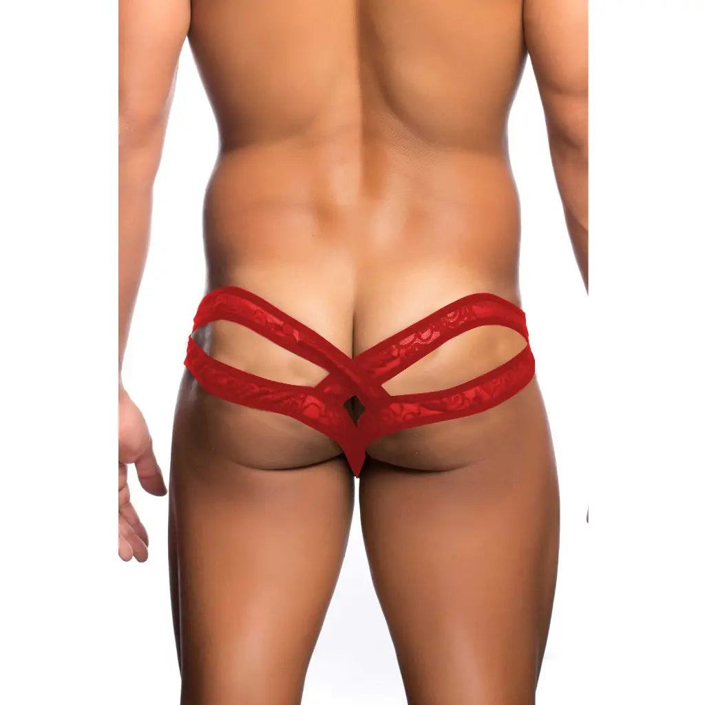 Men’s Sheer Lace Bikini Brief – Ultra Low Rise Exotic Men’s Underwear