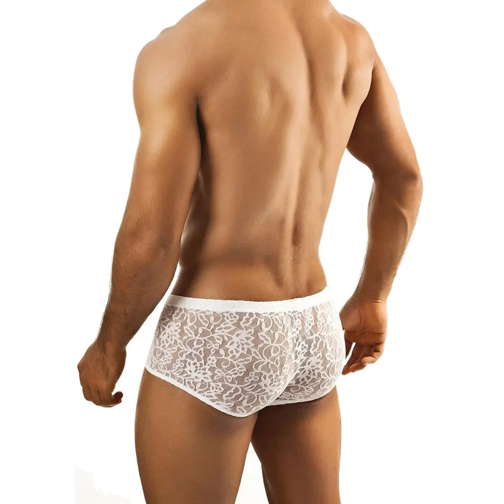 Men’s Sheer Lace Bikini Brief – Ultra Low Rise Exotic Men’s Underwear
