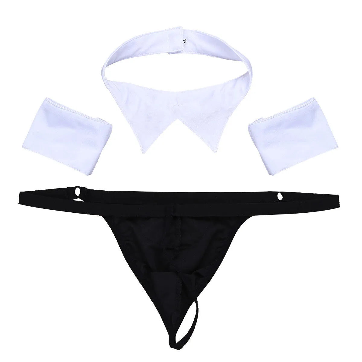 Men’s Tuxedo Inspired Thong Costume Set – Stylish Roleplay Lingerie