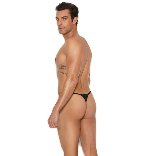 Men’s Ultra Minimal Low Rise Thong – Soft Stretch Exotic Intimate Underwear