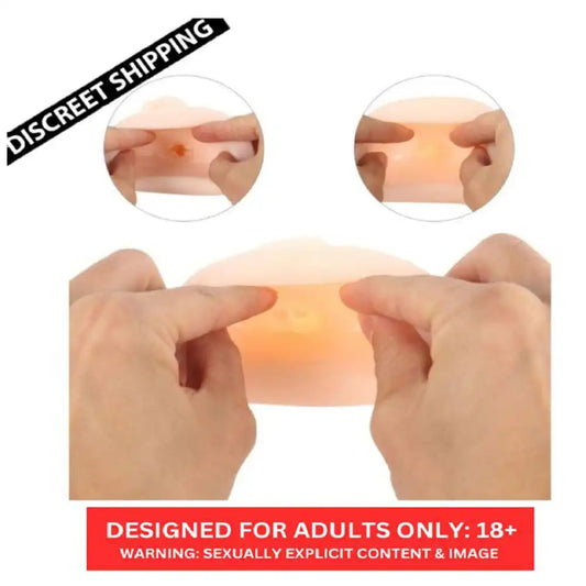 QING cup pocket massager for men with soft textured interior and portable ergonomic design