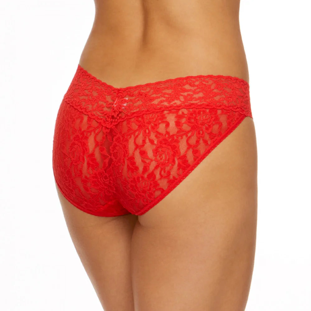 Premium Women’s Floral Lace Low-Rise Bikini Panty – Elegant Semi-Sheer Designer Intimate Bottomwear