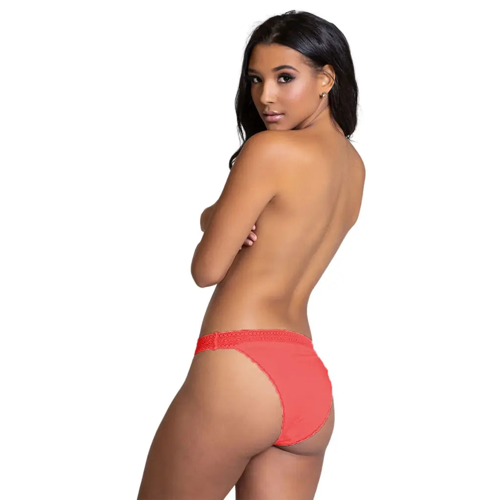 Women’s Soft Lace Bikini Panty – Low Rise Everyday Comfortable Intimate Bottomwear