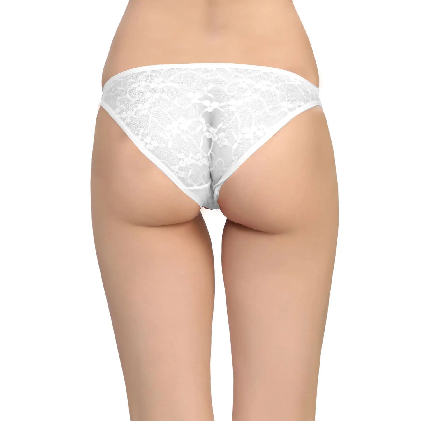 Women’s Double-Strap Sheer Lace Bikini Panty – Ultra-Lightweight Designer Intimate Bottomwear