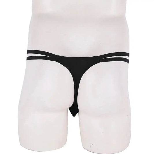 men’s Multicolor double strap minimal pouch thong underwear