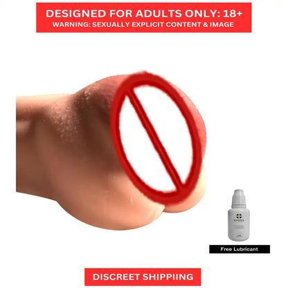 3D mini realistic pocket massager for men with soft-touch flexible construction and compact handheld design.

