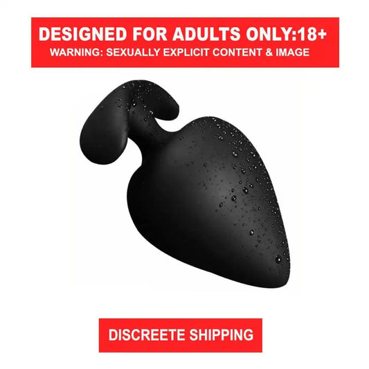 Premium Silicone Butt Plug – Ergonomic Tapered Design for Adults (Black)