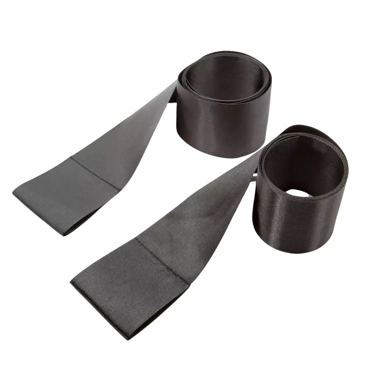 Soft Satin Bed Restraint Set – Adjustable Under-Bed Bondage Straps for Couples
