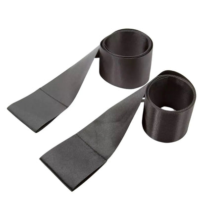 Soft Satin Bed Restraint Set – Adjustable Under-Bed Bondage Straps for Couples