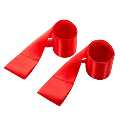 Soft Satin Bed Restraint Set – Adjustable Under-Bed Bondage Straps for Couples
