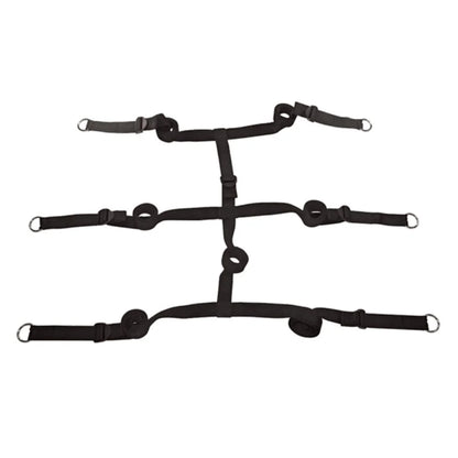Full Bed Restraint Bondage System – Adjustable 4-Point Bed Restraint Kit for Couples