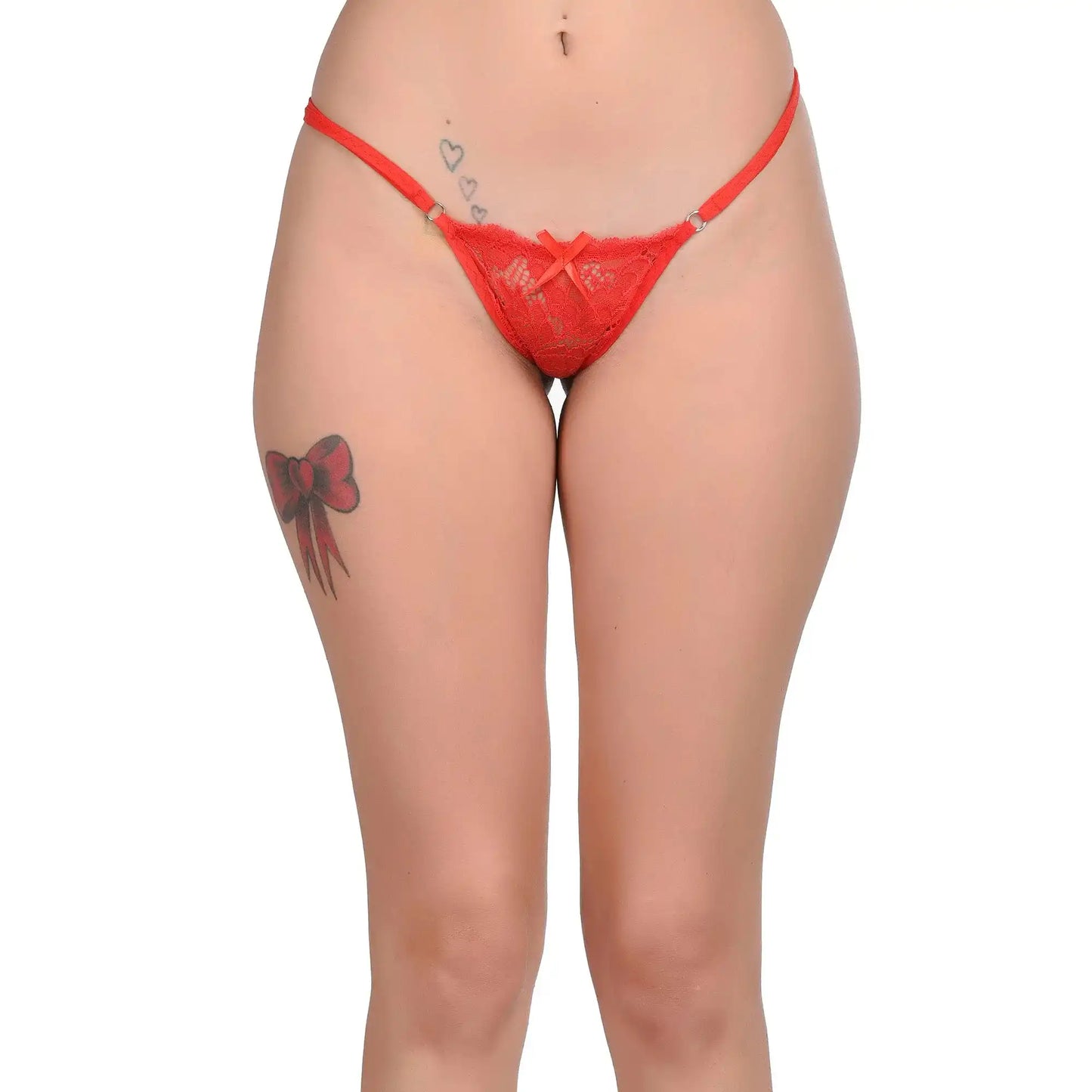 Women’s Floral Lace Adjustable Thong – Elegant Low-Rise Minimalist Intimate Bottomwear
