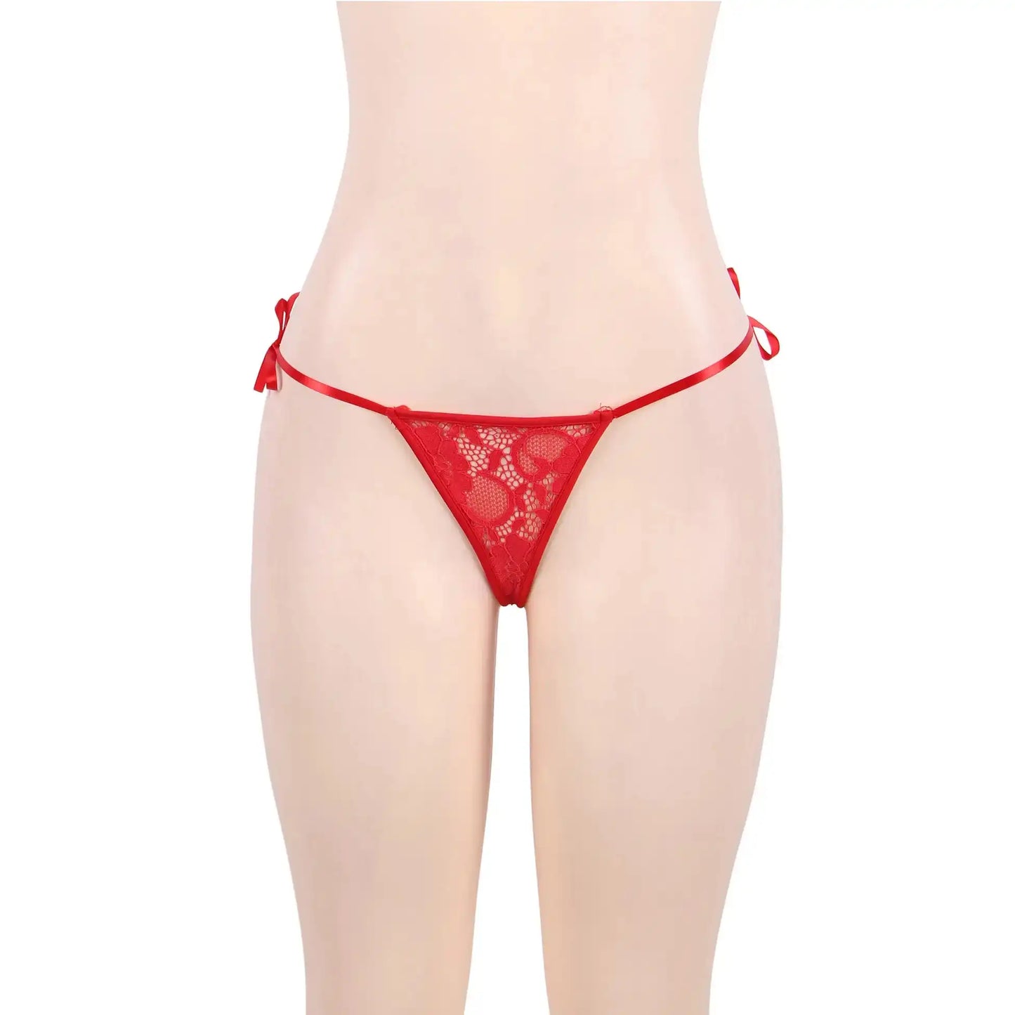Women’s Tie-Side Floral Lace Thong – Elegant Minimalist Designer Intimate Bottomwear
