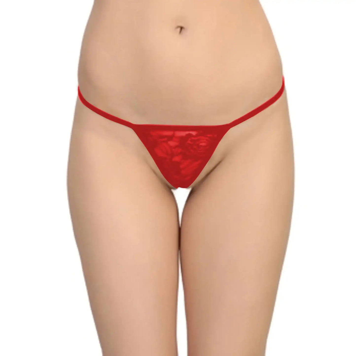 Women’s Sheer Floral Lace Thong – Ultra-Minimal Low-Rise Intimate Bottomwear