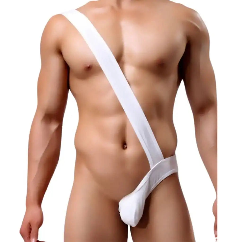 Men’s One Shoulder Sling Pouch Underwear – Minimal Designer Lingerie