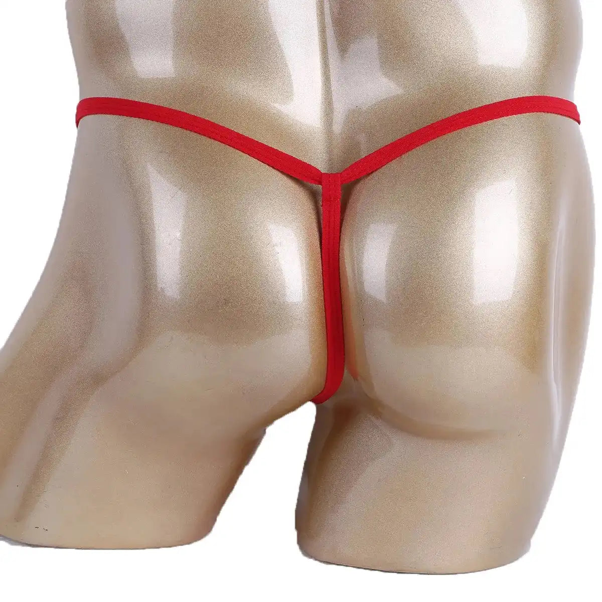 Men’s Multicolor Beaded Ring Minimal Strap Thong