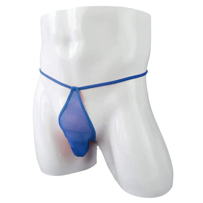 men’s Multicolor sheer mesh minimal pouch thong underwear
