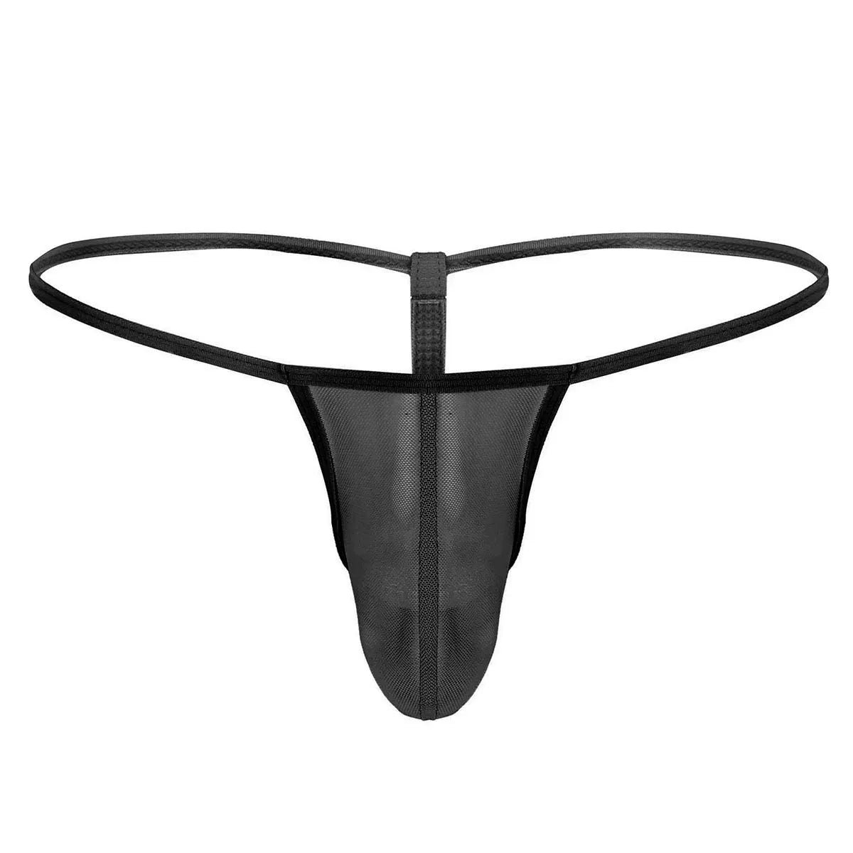 Men’s Multicolor Sheer Mesh Minimal G-String Thong