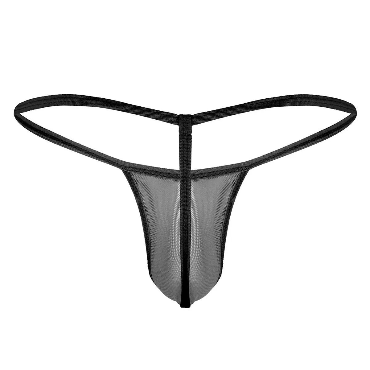 Men’s Multicolor Sheer Mesh Minimal G-String Thong