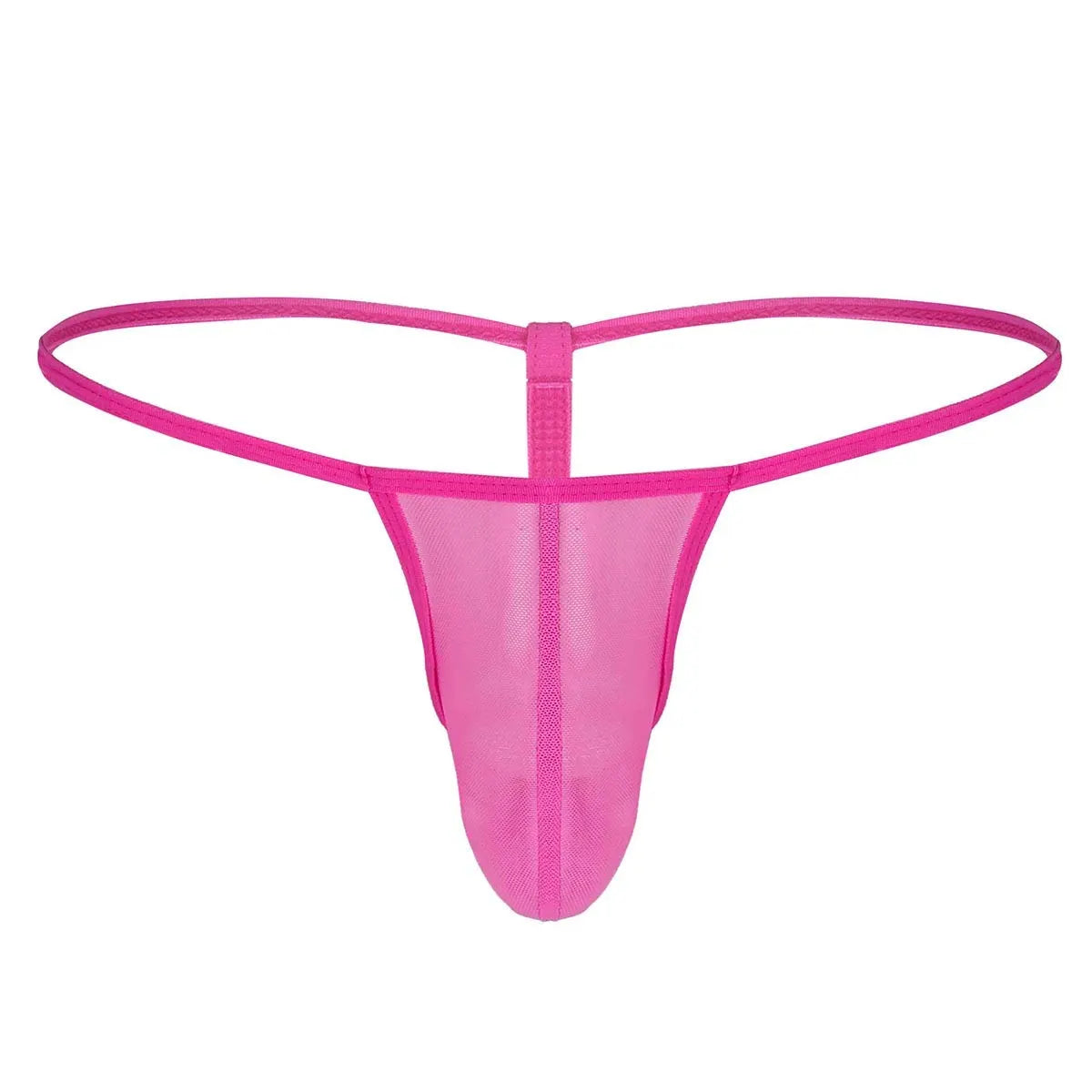 Men’s Multicolor Sheer Mesh Minimal G-String Thong