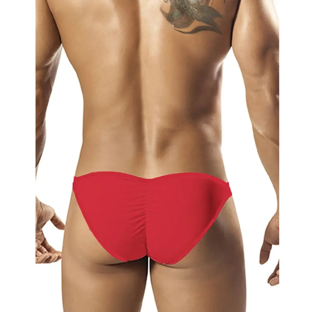 Men’s Sheer Panel Minimal Exotic Brief – Soft Stretch Low Rise Underwear