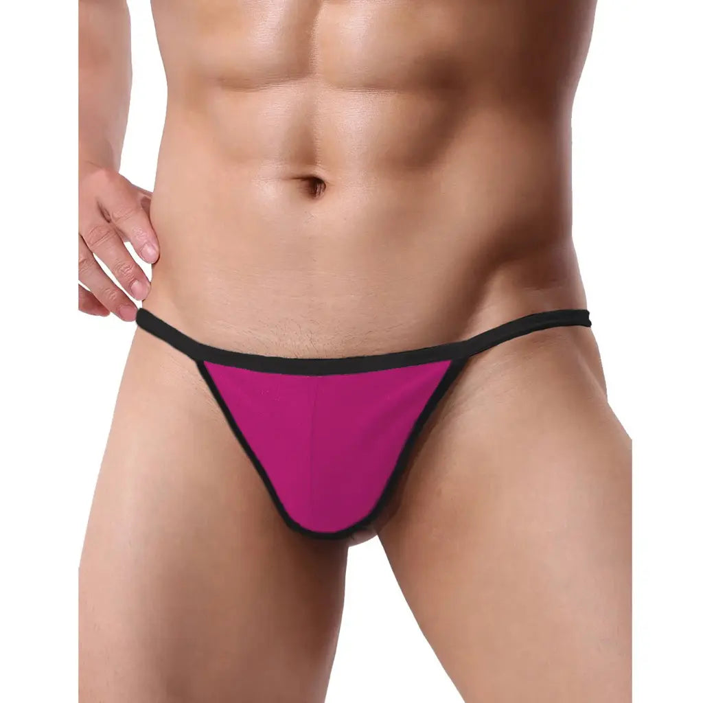 Men’s White Minimal Mesh Bikini Brief – Ultra Low Rise Sexy Underwear