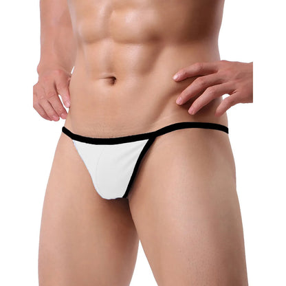 Men’s Multicolor Contrast String Bikini Brief