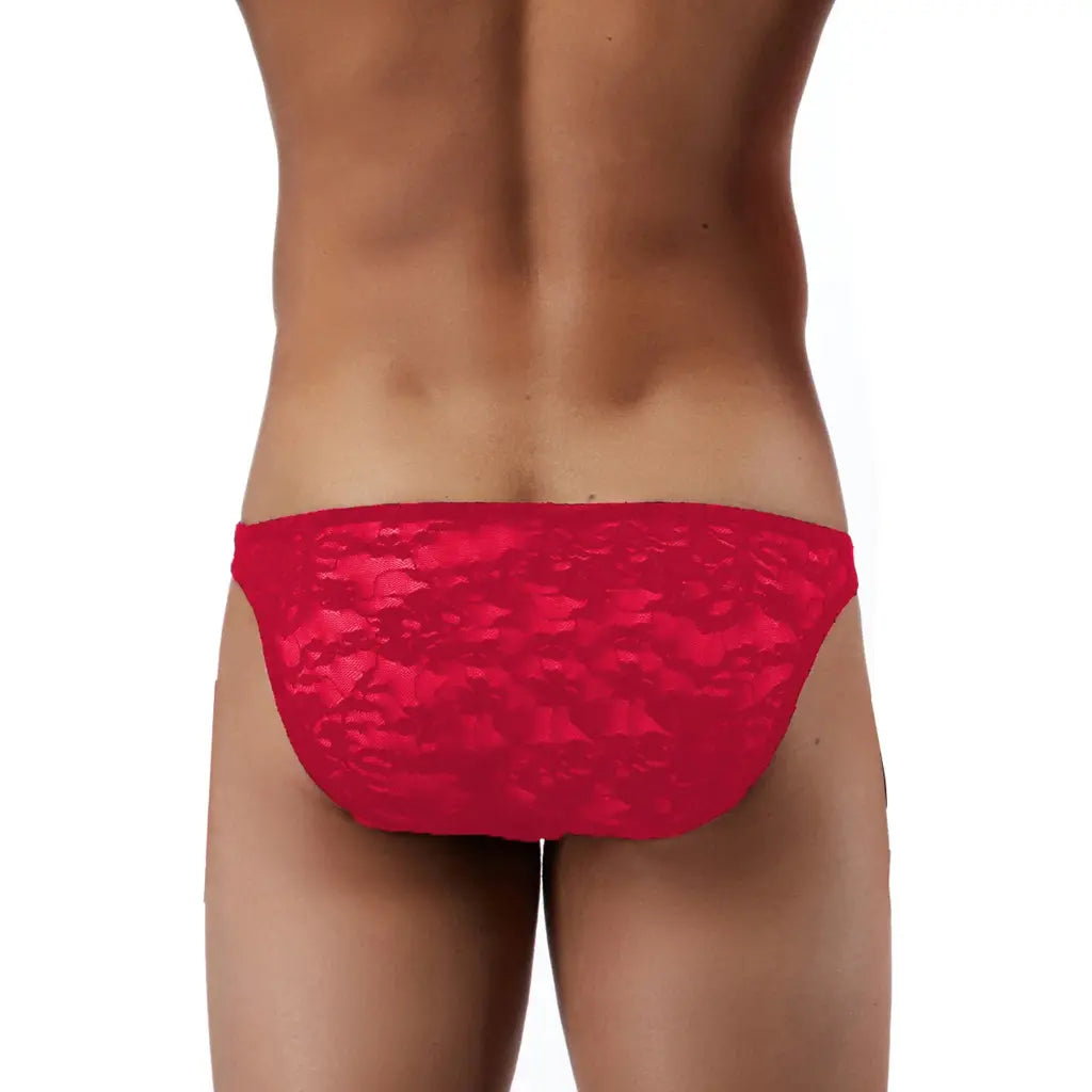 Men’s Floral Lace Low Rise Brief