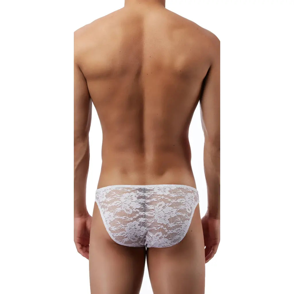 Men’s Floral Lace Low Rise Brief