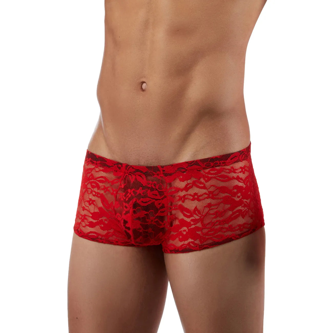 Men’s Floral Lace Transparent Trunk