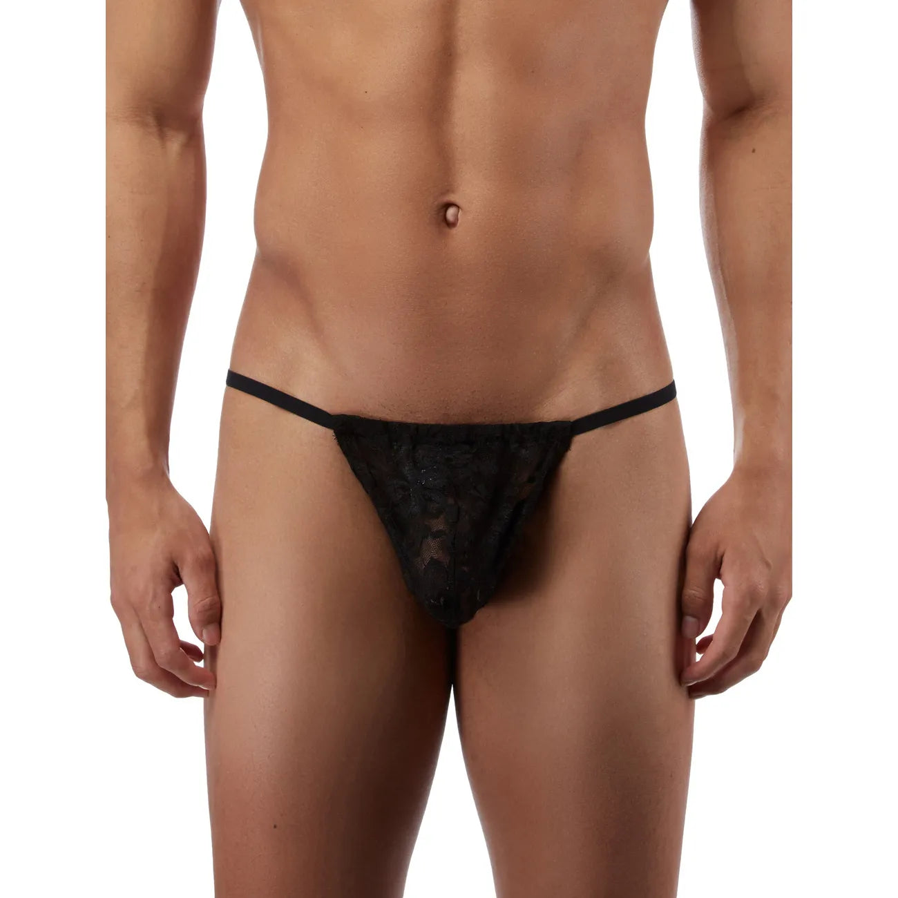 Men’s Floral Lace Minimal Thong
