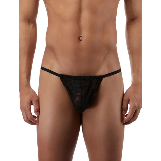 Men’s Floral Lace Minimal Thong