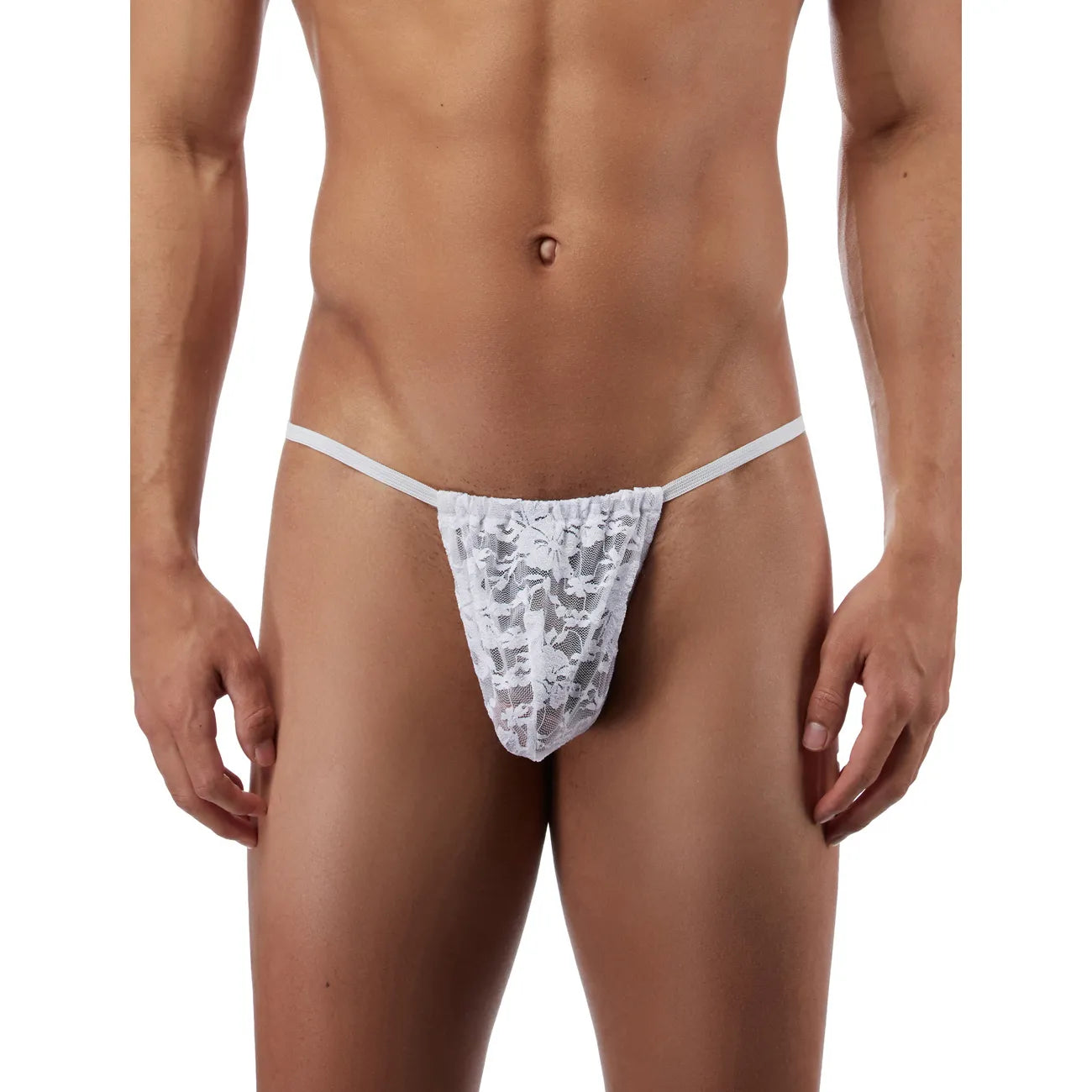 Men’s Floral Lace Minimal Thong