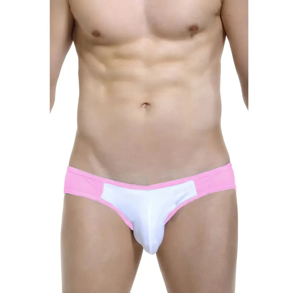 Men’s Contrast Mesh Bikini Brief – Low Rise Designer Underwear