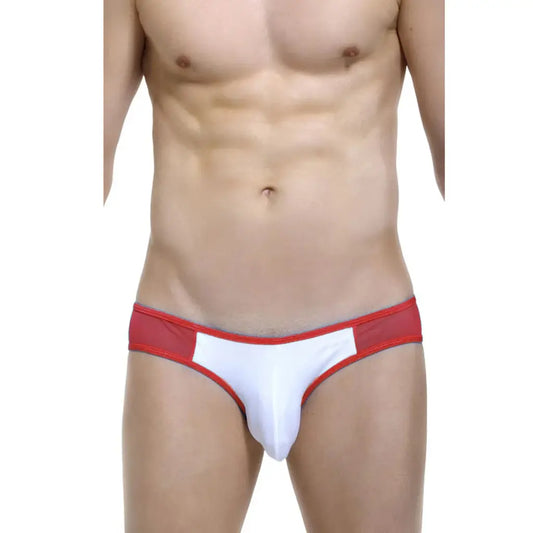 Men’s Contrast Mesh Bikini Brief – Low Rise Designer Underwear