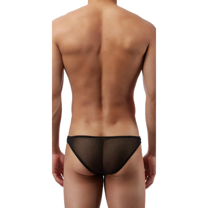Men’s Sheer Mesh Low Rise Bikini Brief