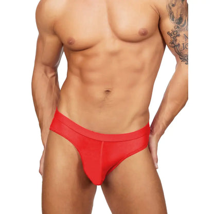 Men’s Glossy Low-Rise Brief – Smooth Stretch Designer Underwear