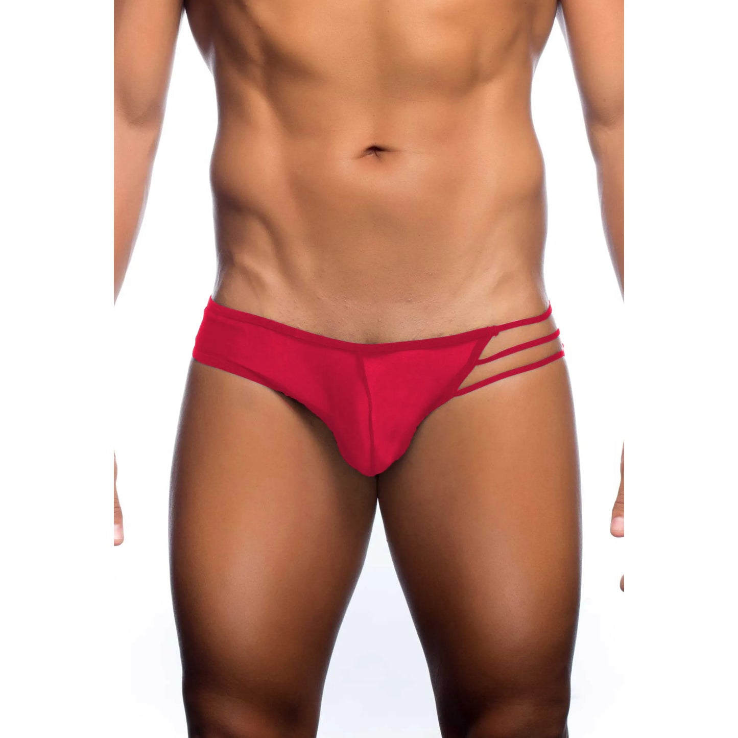 Men’s Sheer Triple Strap Brief – Transparent Mesh Designer Underwear
