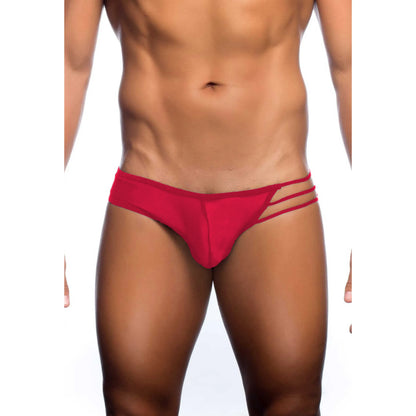 Men’s Sheer Triple Strap Brief – Transparent Mesh Designer Underwear