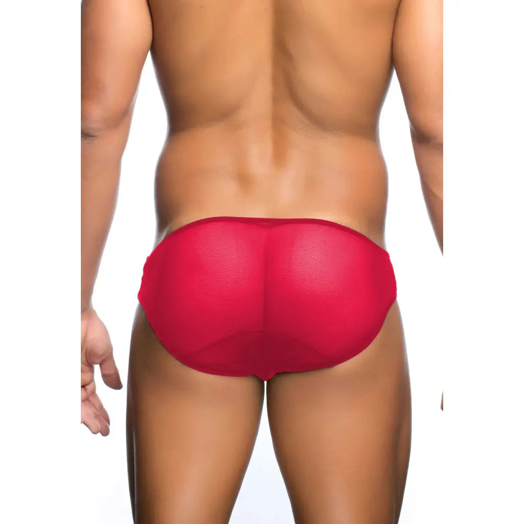 Men’s Sheer Triple Strap Brief – Transparent Mesh Designer Underwear