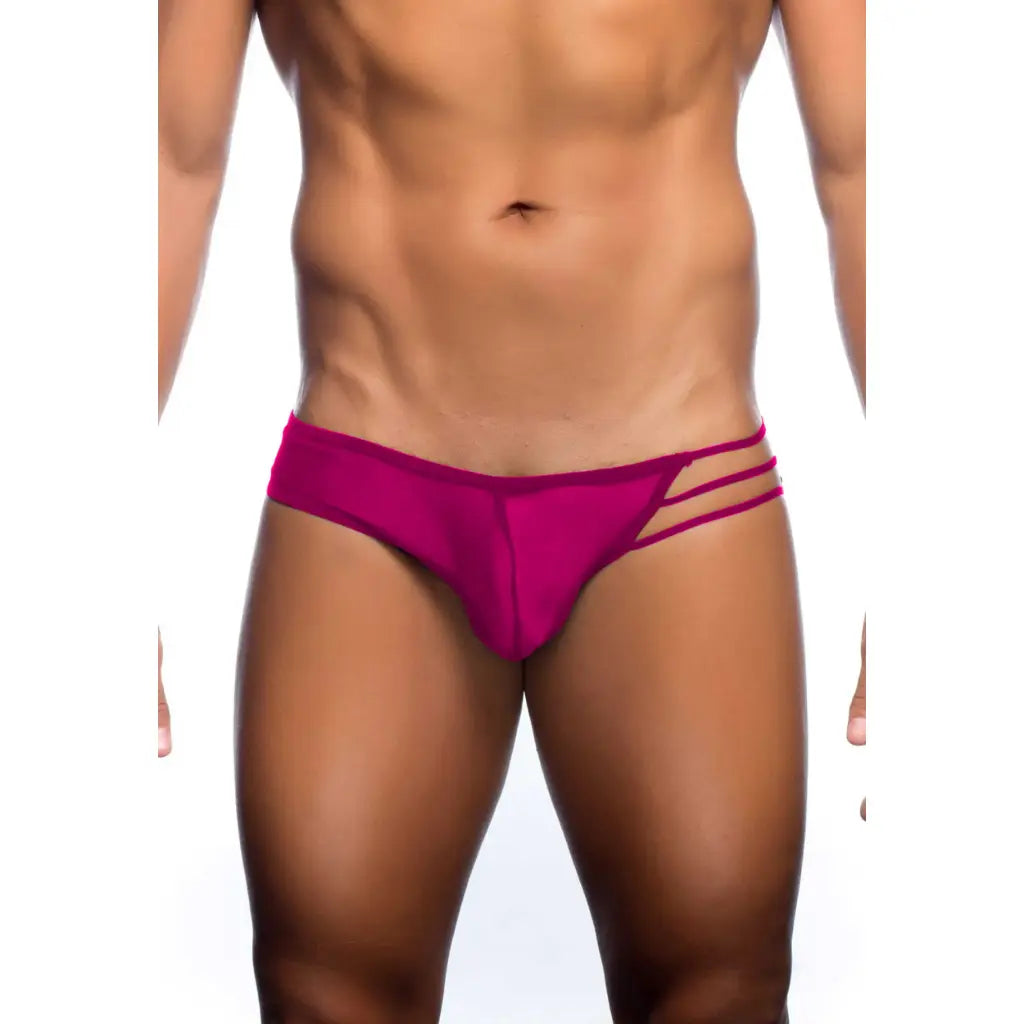 Men’s Sheer Triple Strap Brief – Transparent Mesh Designer Underwear
