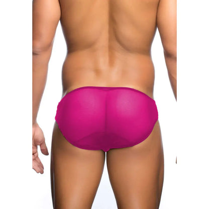 Men’s Sheer Triple Strap Brief – Transparent Mesh Designer Underwear