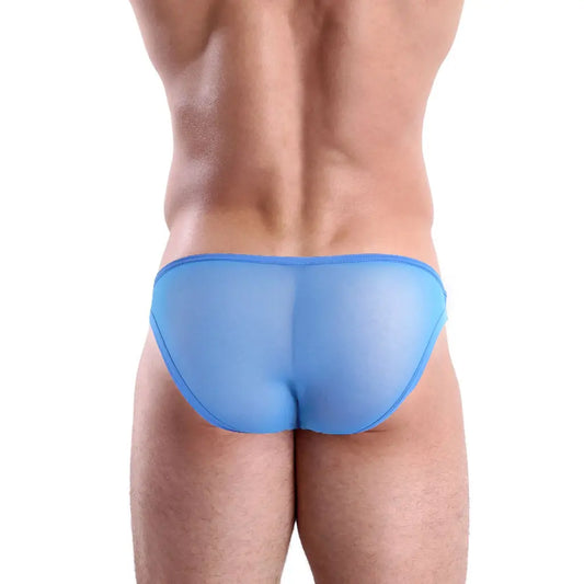 Men's Ultra Low-Rise Mesh Bikini Brief - Breathable Stretch Fit Stylish Men's Innerwear