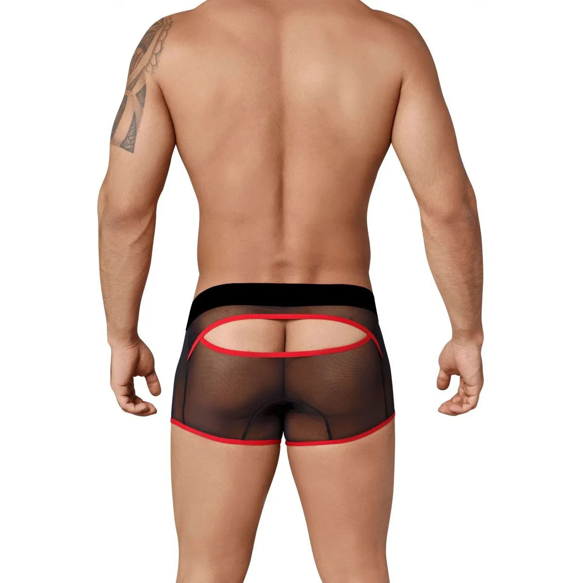 Men’s Transparent Mesh Boxer Brief – Stylish See Through Trunk Underwear