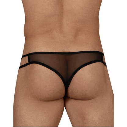 Men's Sheer Mesh Double Strap Bikini Brief - Ultra Lightweight Stretch Fit Designer Men's Innerwear
