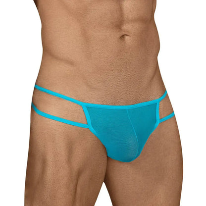 Men’s Sheer Mesh Dual Strap Bikini Brief – Low Rise Sexy Underwear